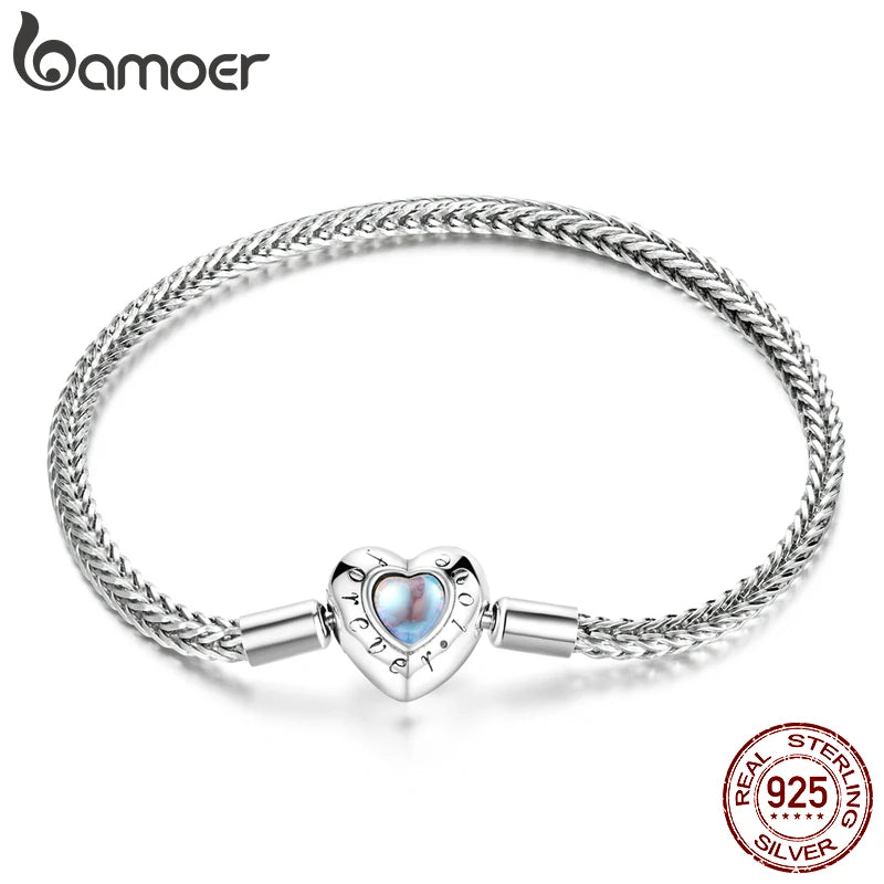 Pulseira Charm em Formato de Coração BAMOER