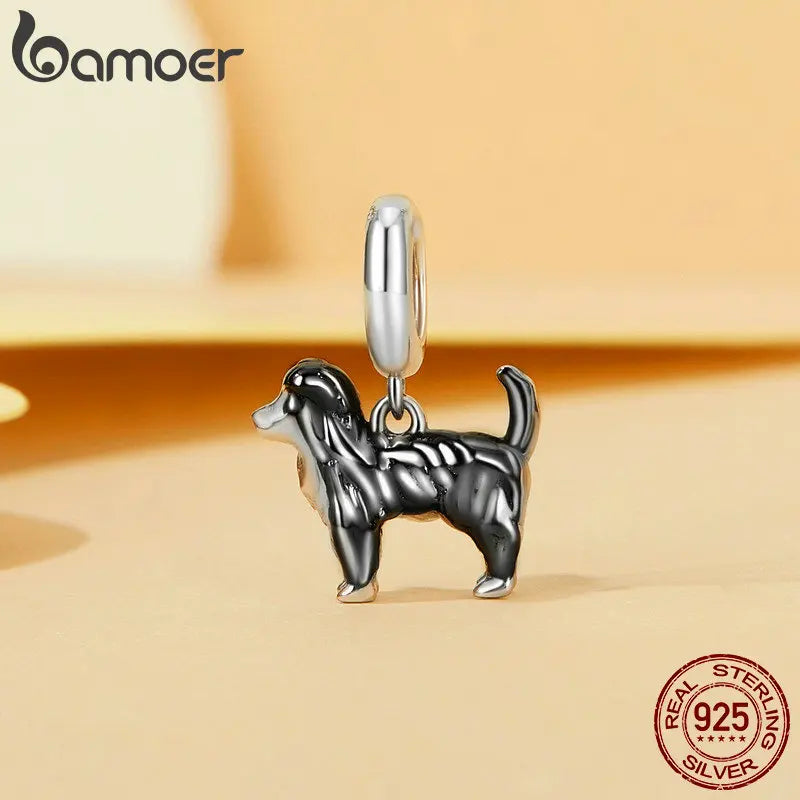 Pingentes Charm BANHO DE OURO BAMOER para Pulseira Charm