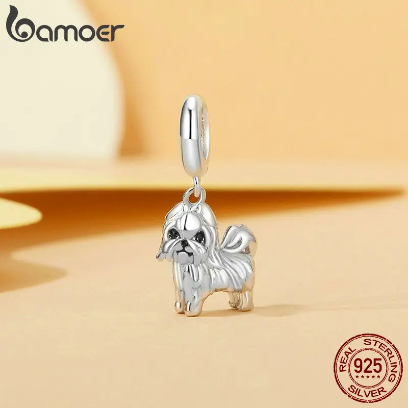 Pingentes Charm BANHO DE OURO BAMOER para Pulseira Charm