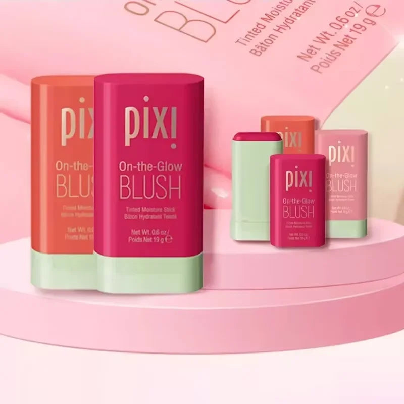 Blush 3 em 1 para Bochechas e Lábios - Stick Cremoso Hidratante com Efeito Matte e Contorno