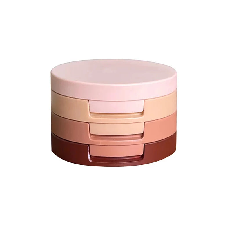 Paleta 3 em 1 de Maquiagem - Sombras Matte, Blush, Iluminador e Contorno em Uma Única Paleta