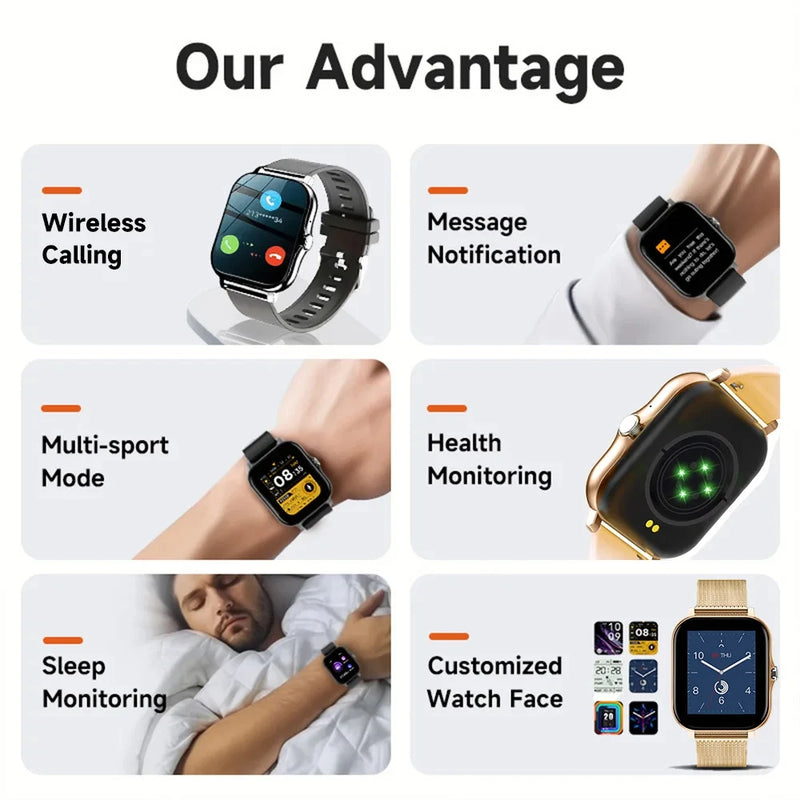 PENGAGAR Smart Watch – Funcionalidade Completa e Design Moderno